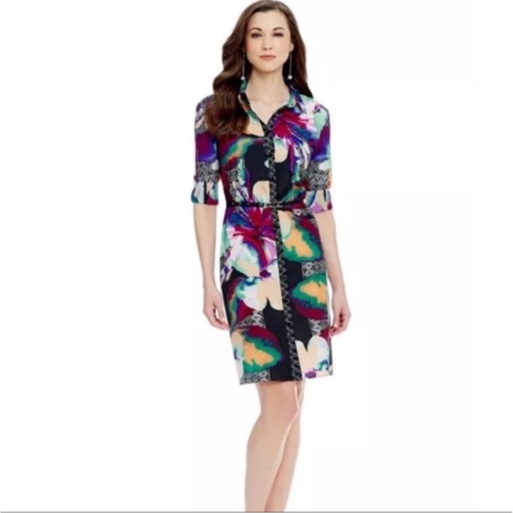 Antonio Melani Cersi Shirt Dress with Belt - Size 10